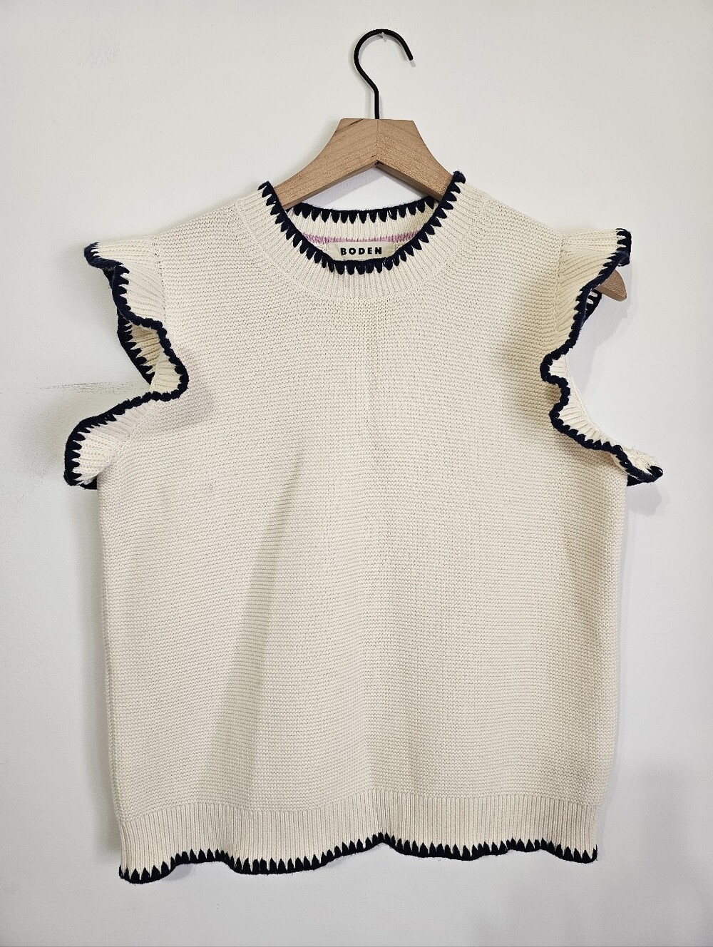 Boden Lena Stitch Cotton Knit Tank